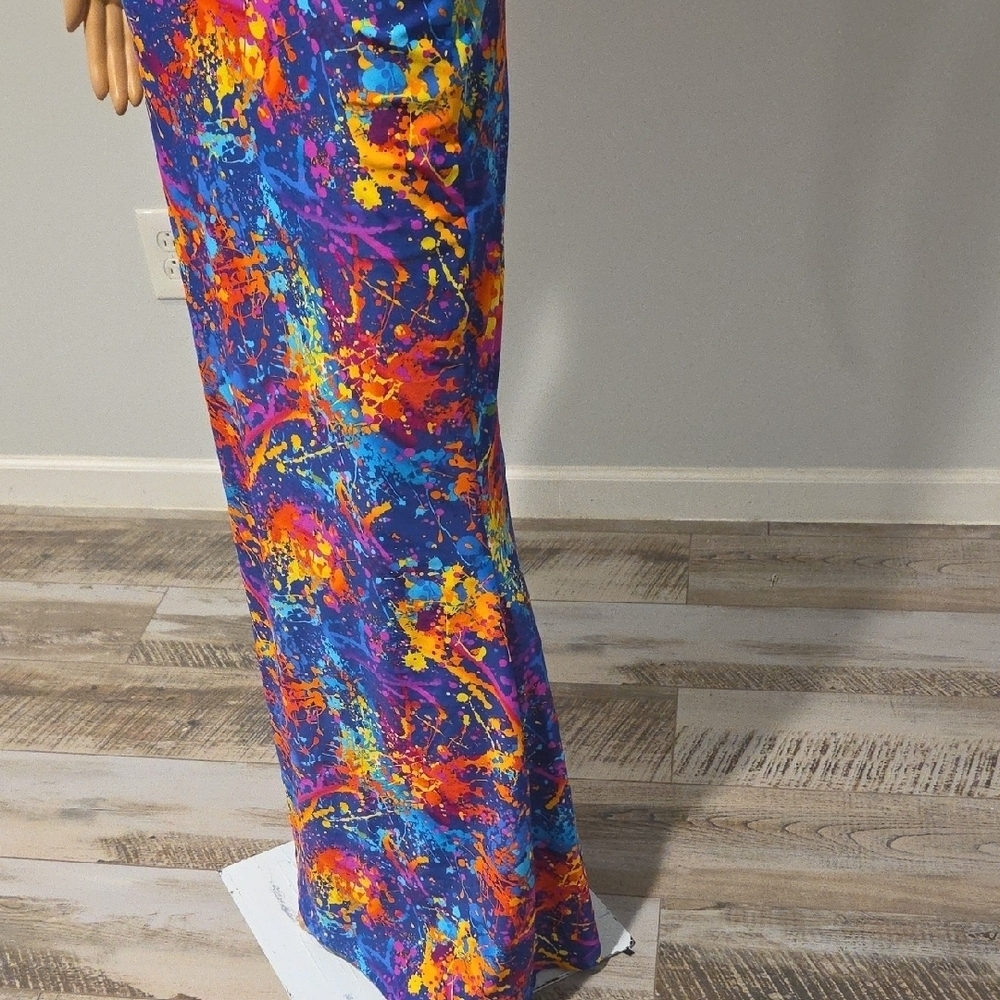 Colorful Abstract Maxi Dress - Picture 6 of 12